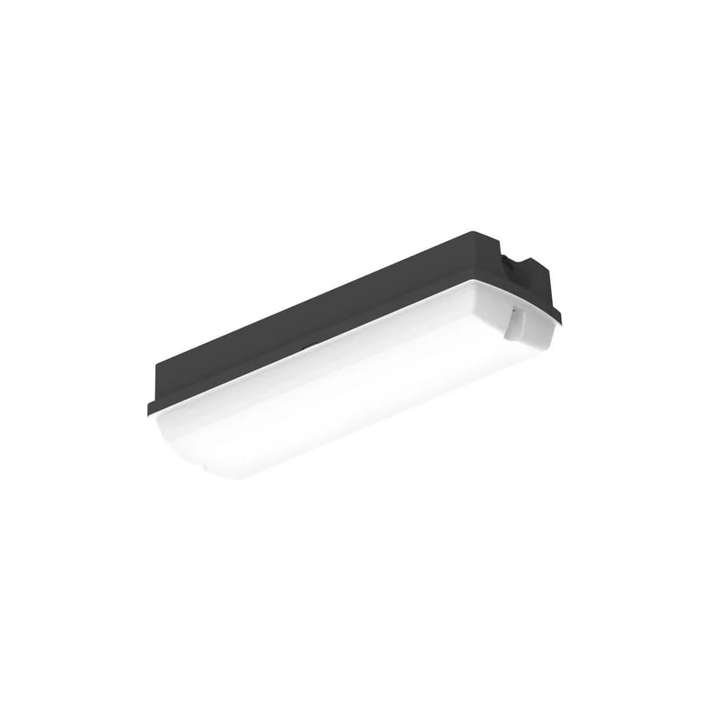 Bulkhead compact 8W Senzor Negru BLKHCSENBK