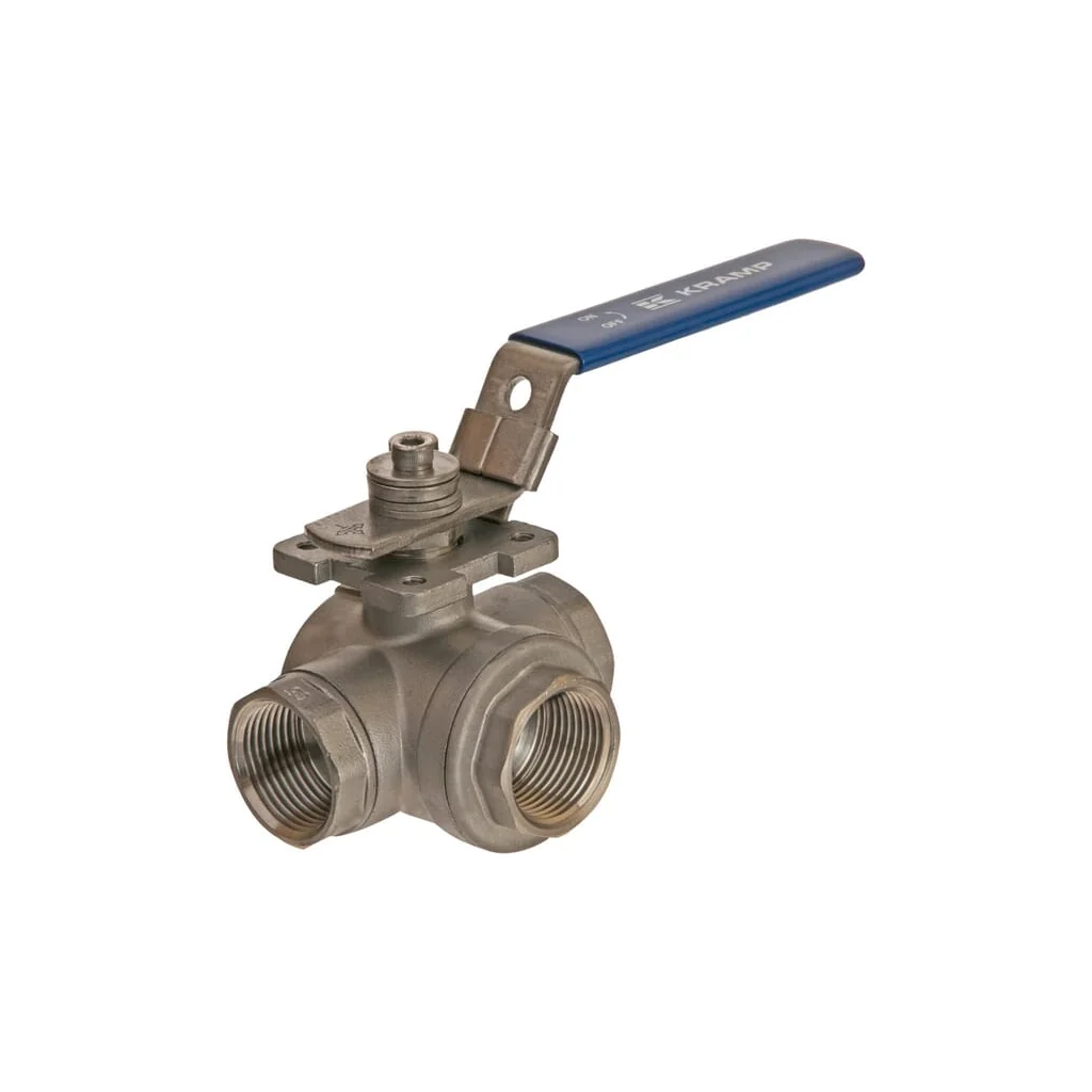 Robinet cu bilă 3 căi T 1" oțel inoxidabil BV3T1FSS