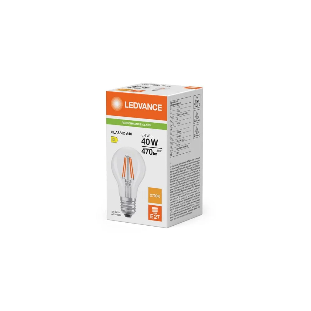 Lampă LED 3.4W 827 E27 CLA40827G5