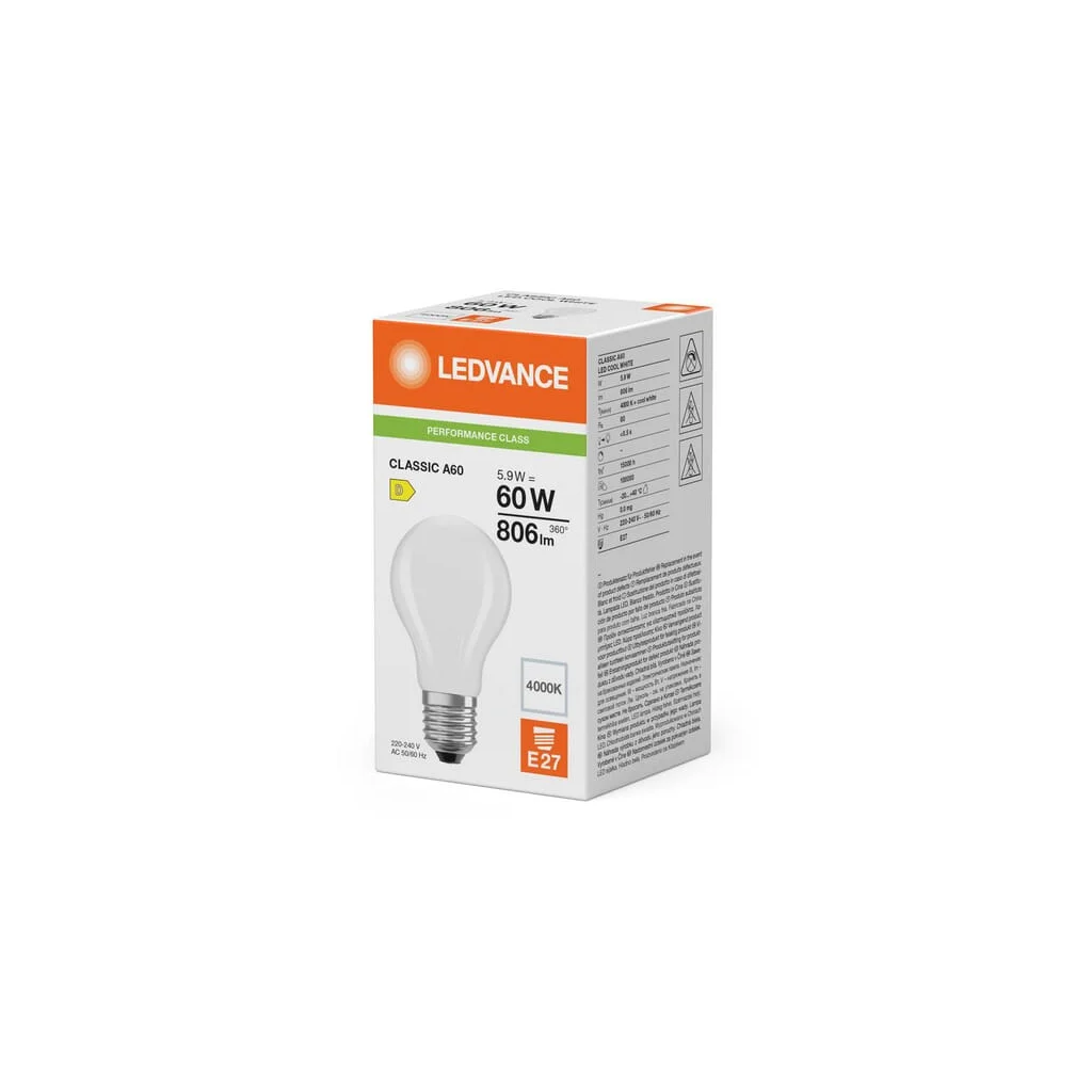 Lampă LED 5.9W 840 E27 CLA60840FG5