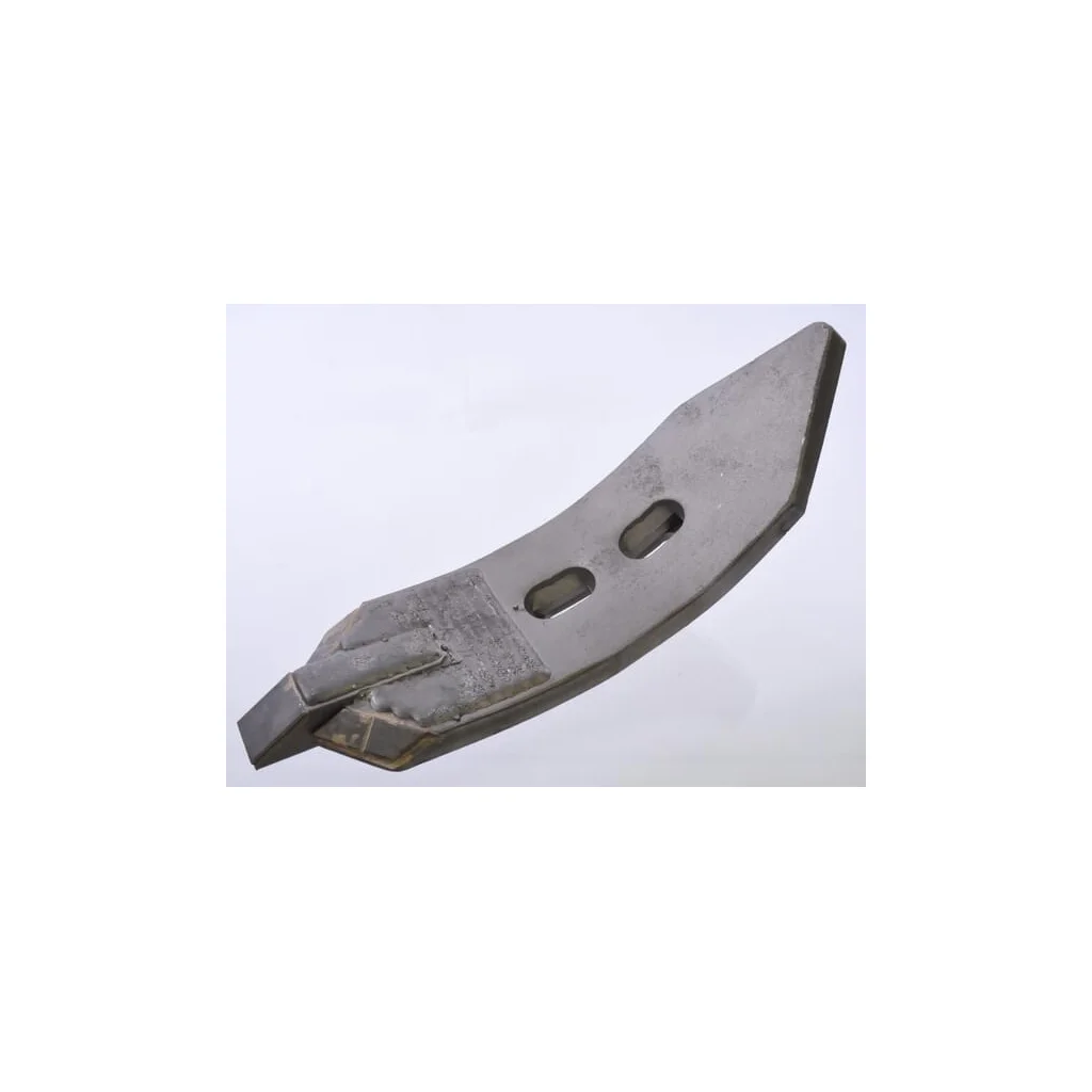 Brăzdar cultivator 370x100x20mm întărit curbat 2 orificii potrivit pentru Farmet CP682CN