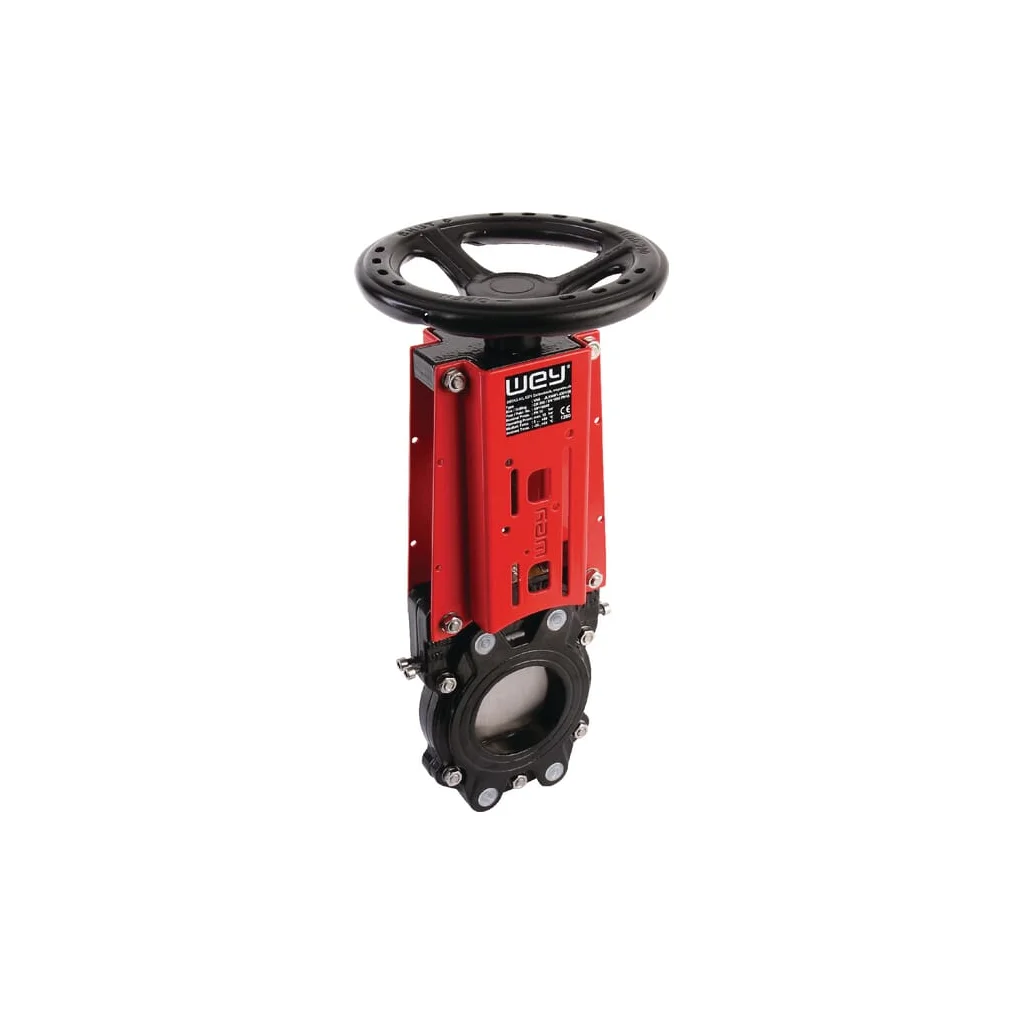 Robină cu cuțit + volant DN80 DN080VNAN