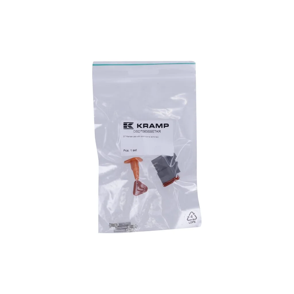 Set de conectori DT cu 3 pini, mufă mamă DSDT063SSETKR