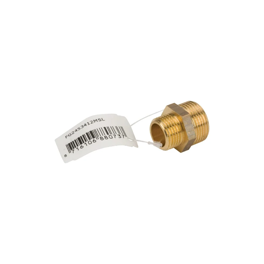 Niplu din alamă 2xM 3/4" x 1/2" FG2453412MSL