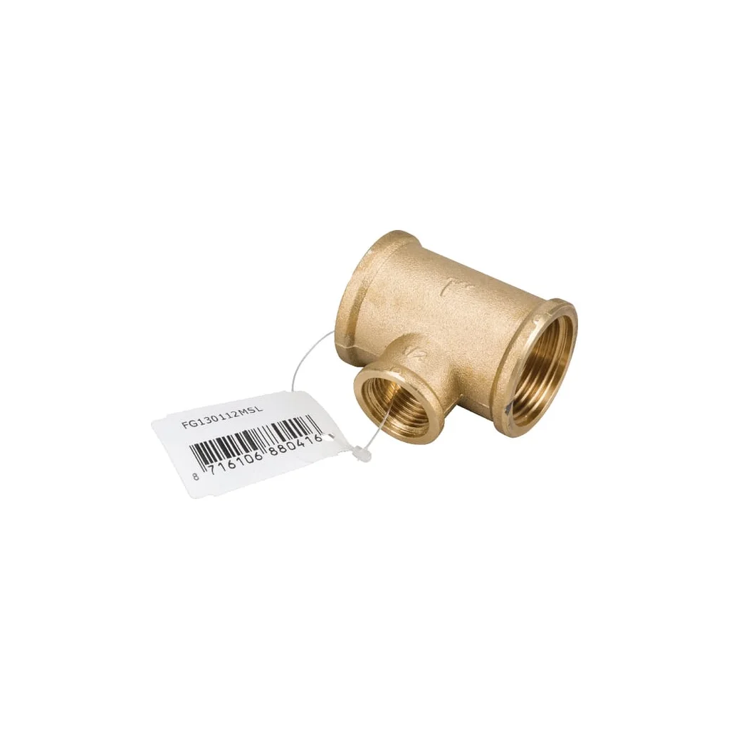 Racord T din alamă 3xF 1"x1/2"x1" FG130112MSL