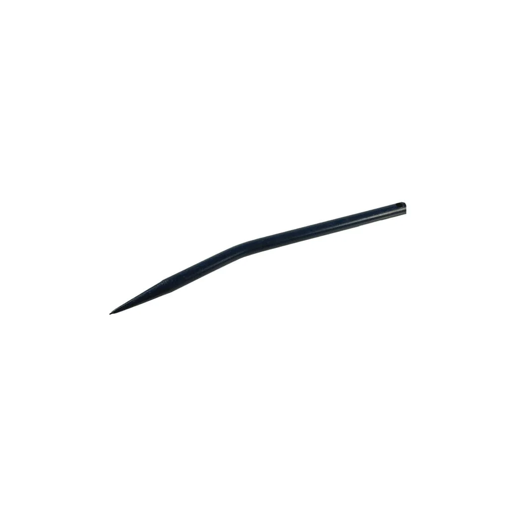 Dinte încărcător curbat secțiune rotundă 25x550mm vârf acuțit cu M25 știft elastic diametru 12,5mm negru FST FT66043