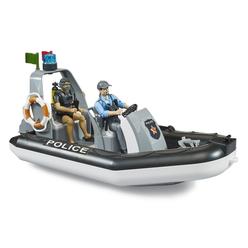 BARCA DE POLITIE GONFLABILA BRUDER TOY