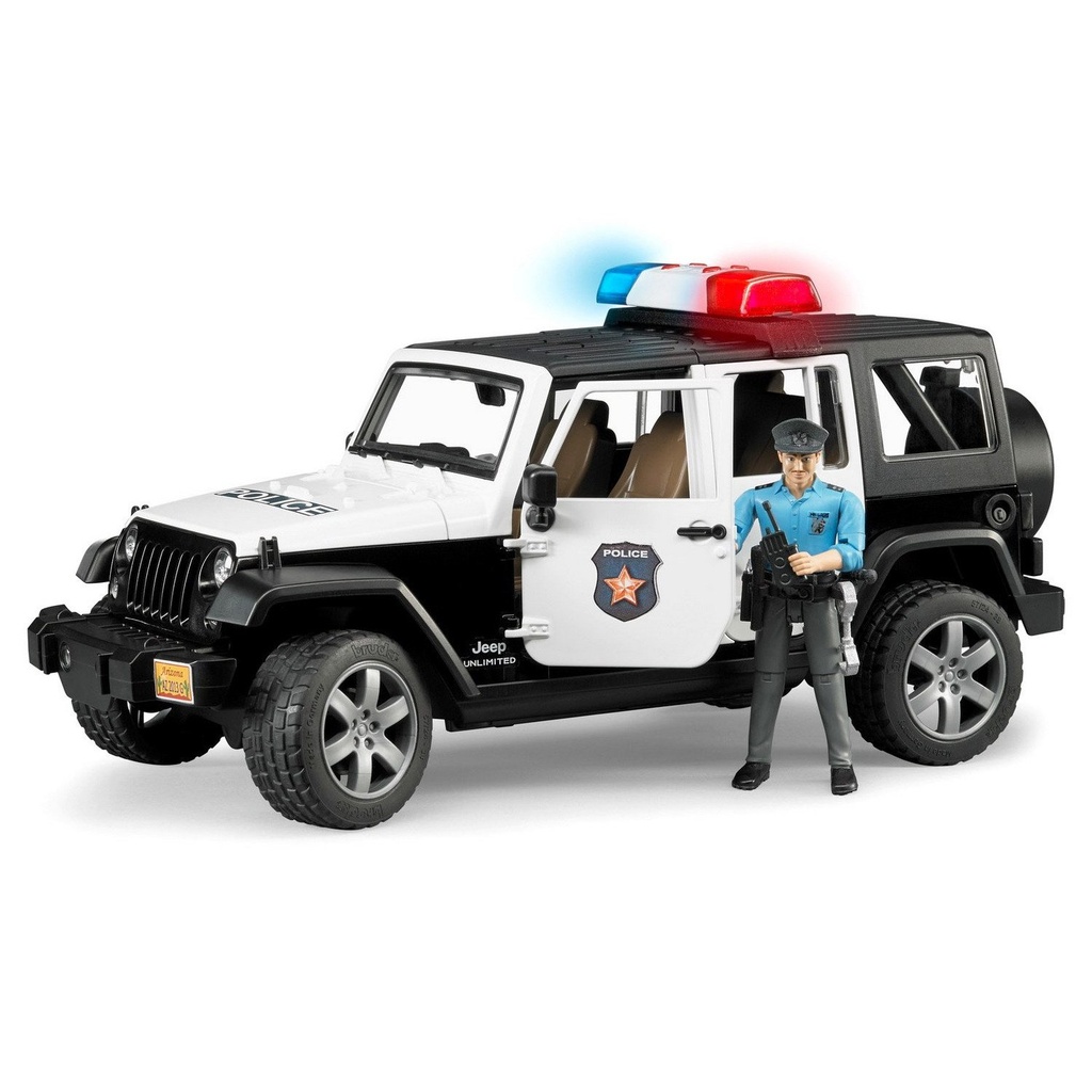 MASINA POLITIE JEEP RUBICON BRUDER TOY