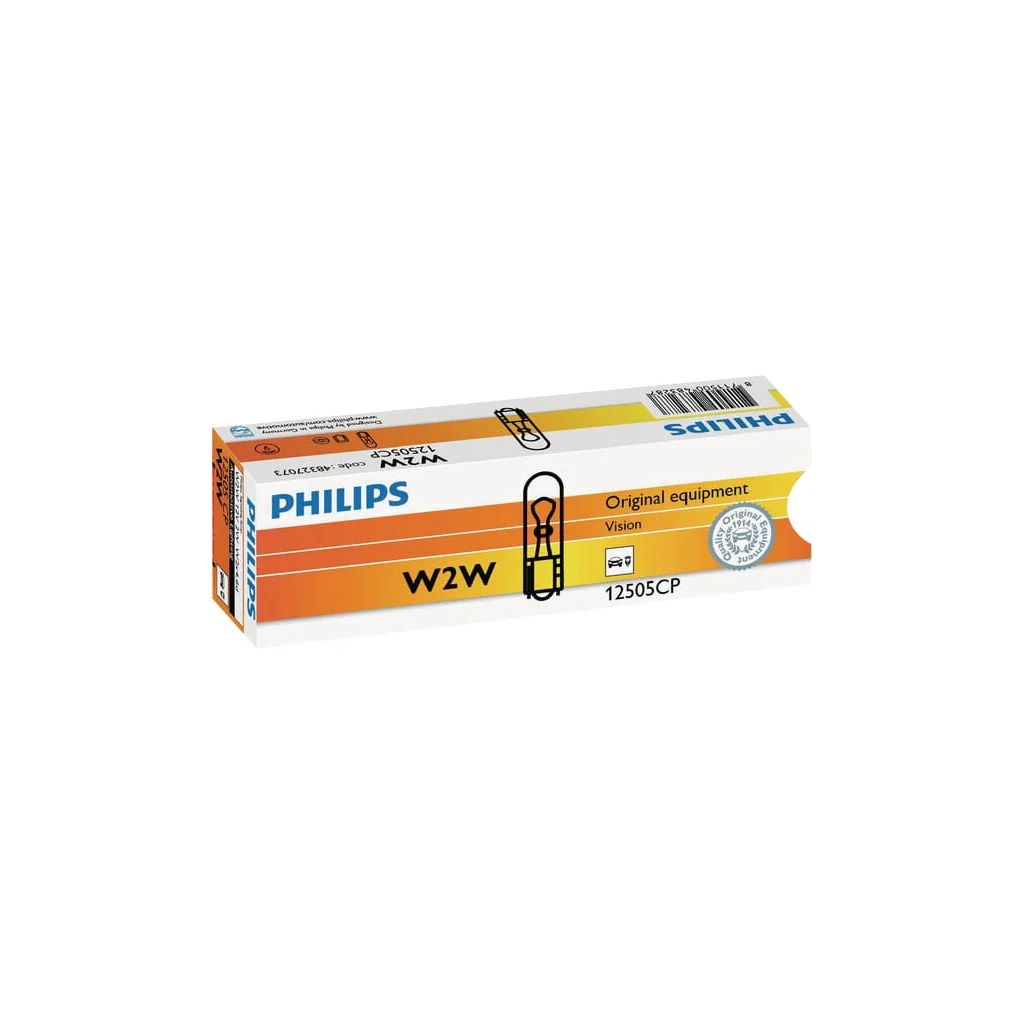 Bec convențional W2W 12V 2W W2x4.6d Philips GL12505CP