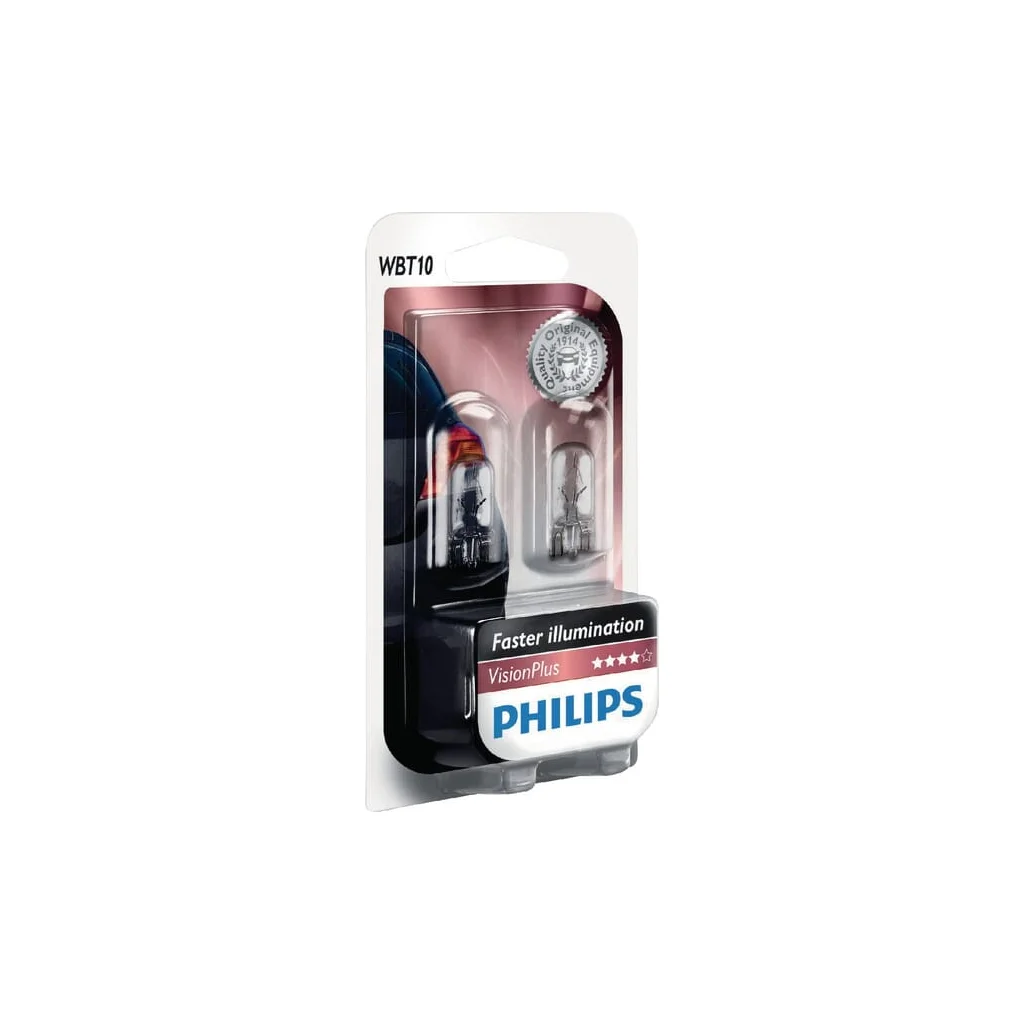 Bec convențional WBT10 12V 6W W2.1x9.5d Philips GL12040VPB2