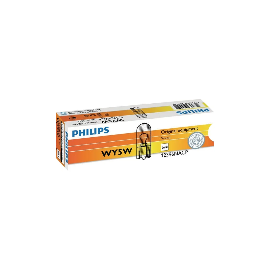 Bec convențional WY5W 12V 5W W2.1x9.5d Philips GL12396