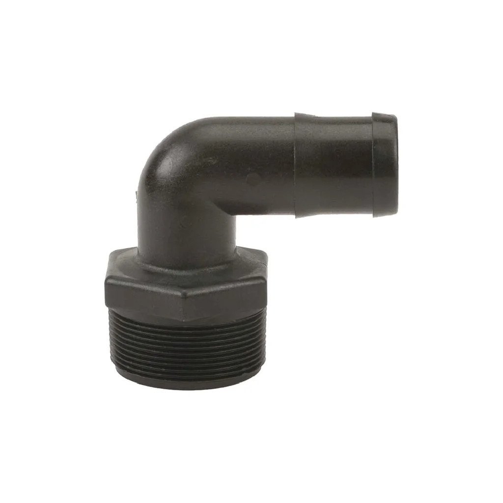 Racord furtun cot 90° 2" NPT tată x 1 1/2" HB20015090
