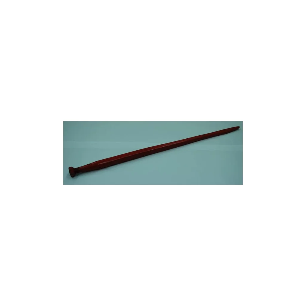 Dinte de încărcător, frontal, secțiune pătrată 45x1100mm, vârf aplatizat cu piuliță M30x2mm, roșu, Kverneland KK241165