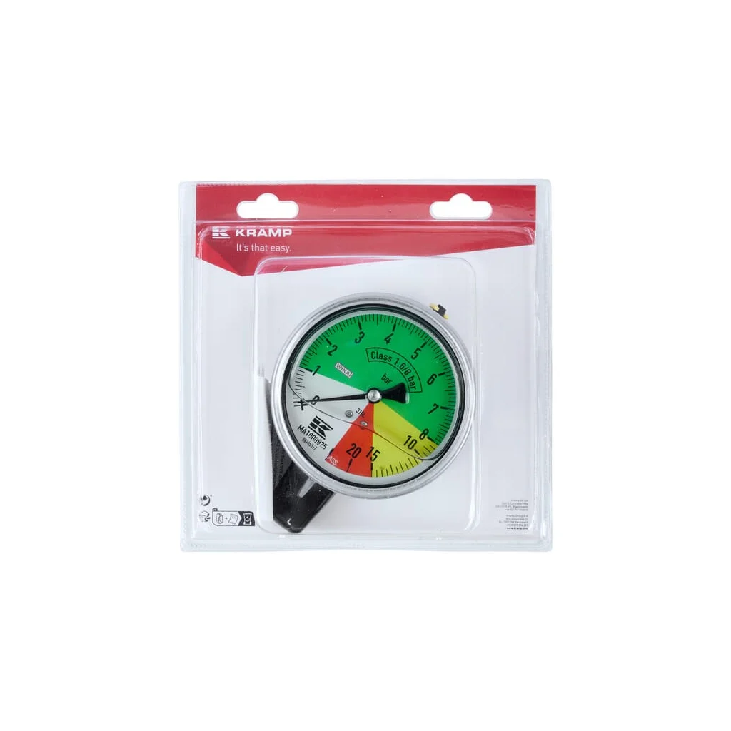 Manometru Ø 100mm x 0-8-20 bari (1) KRMA1000825P01B
