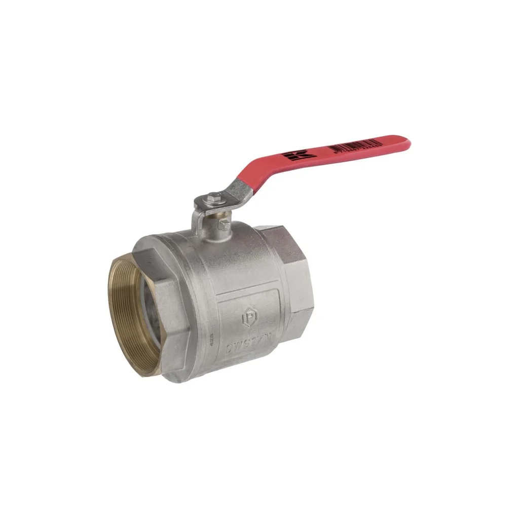 Robinet cu bilă BSP 2x mamă 4", mâner oțel inoxidabil KS4FKR