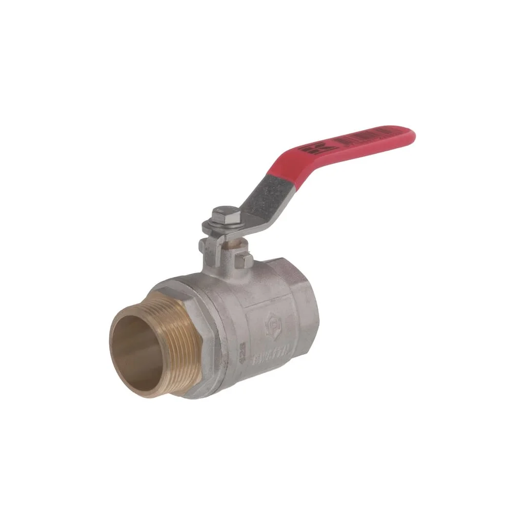 Robinet cu bilă BSP tată/mamă 1 1/4", mâner oțel inoxidabil KS114MKR