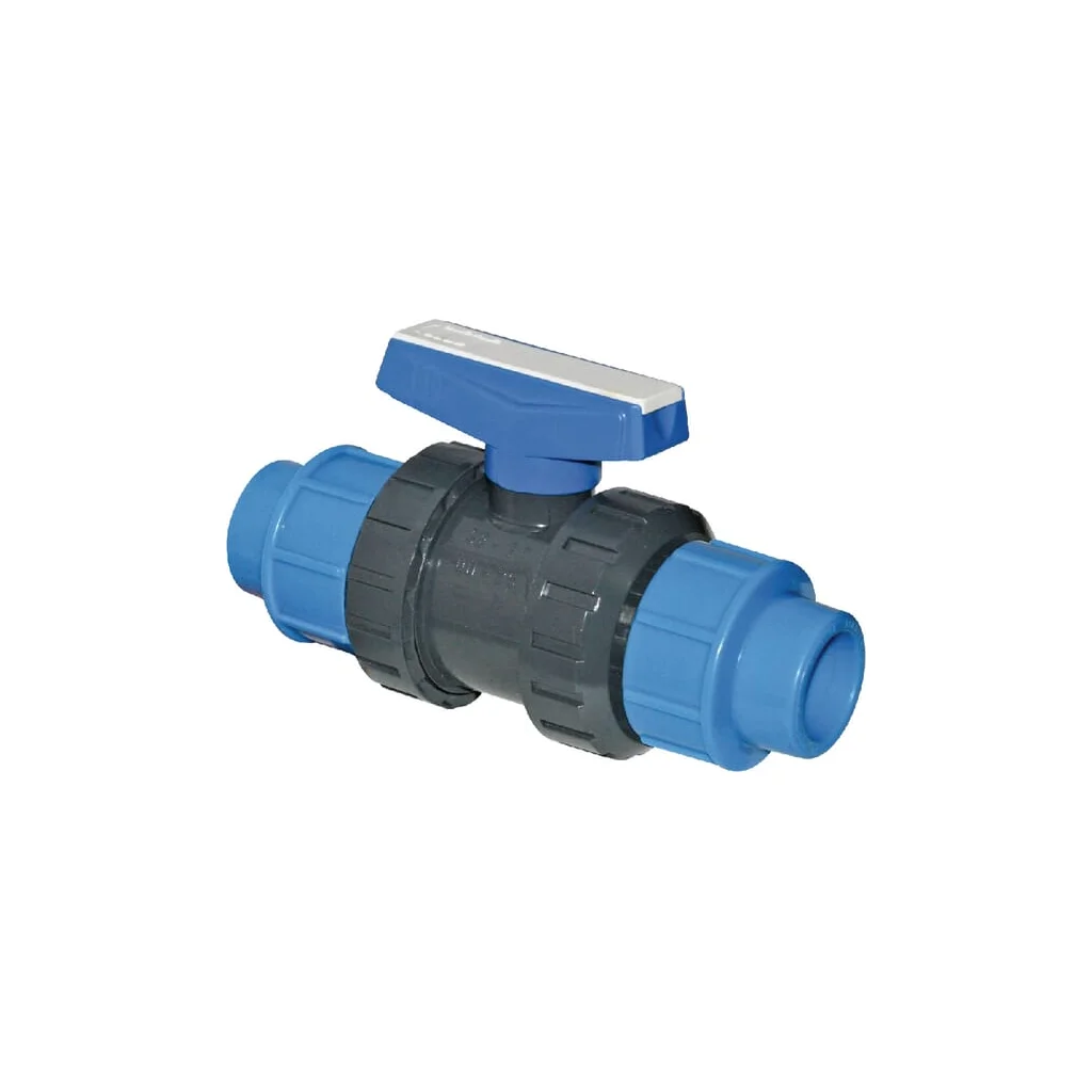 Robinet cu bilă PVC 2xPE 40mm KS40405GP