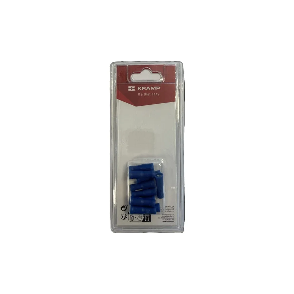 Conector Bullet feminin, albastru Ø 5mm - 1.5-2.5mm² (10) KRLA9330P10B