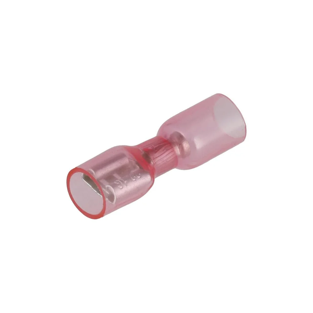 Conector inelar papuc, termocontractabil, interior, roșu, 0,5-1mm², 6,3x4,8mm LA901001