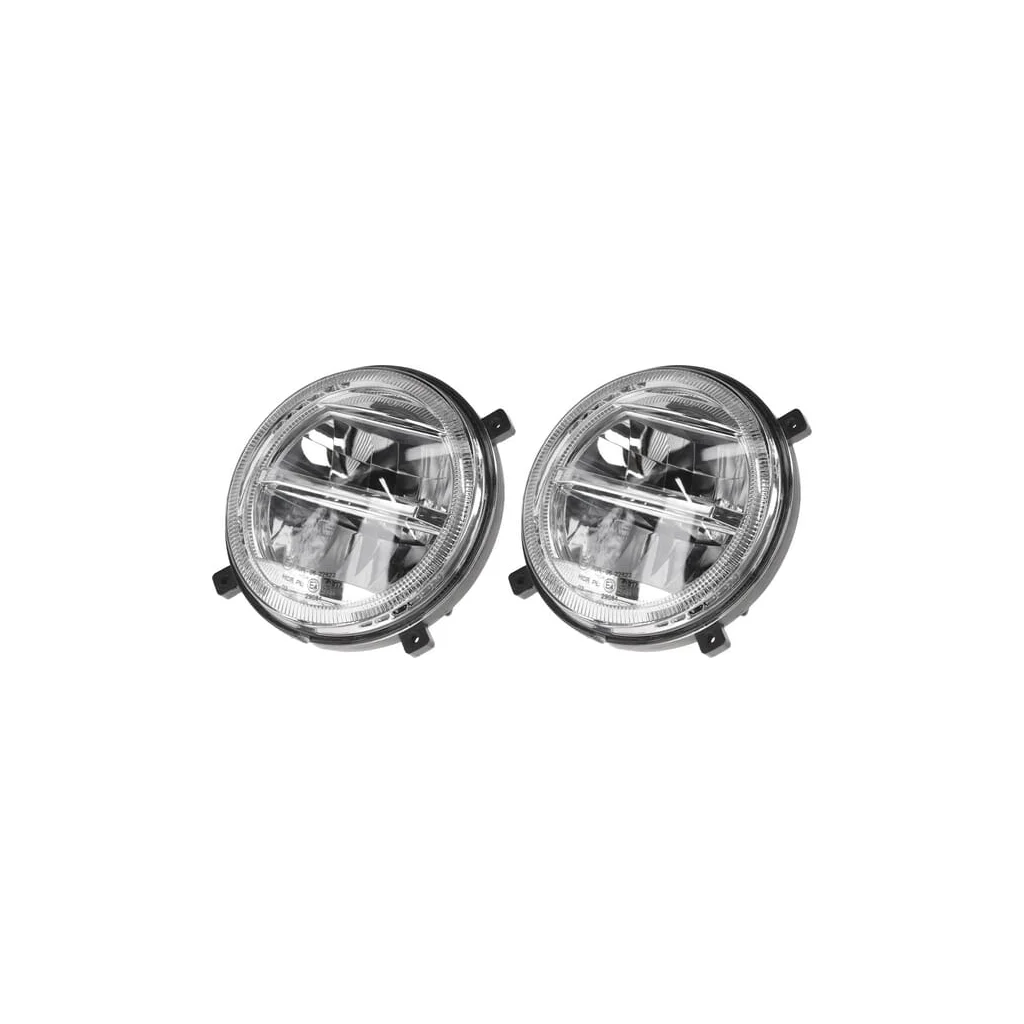 LED faruri, 22/21W, rotund, 9-36V, diam. 140mm, fază lungă/fază scurtă, conector H4, pereche, LA80055