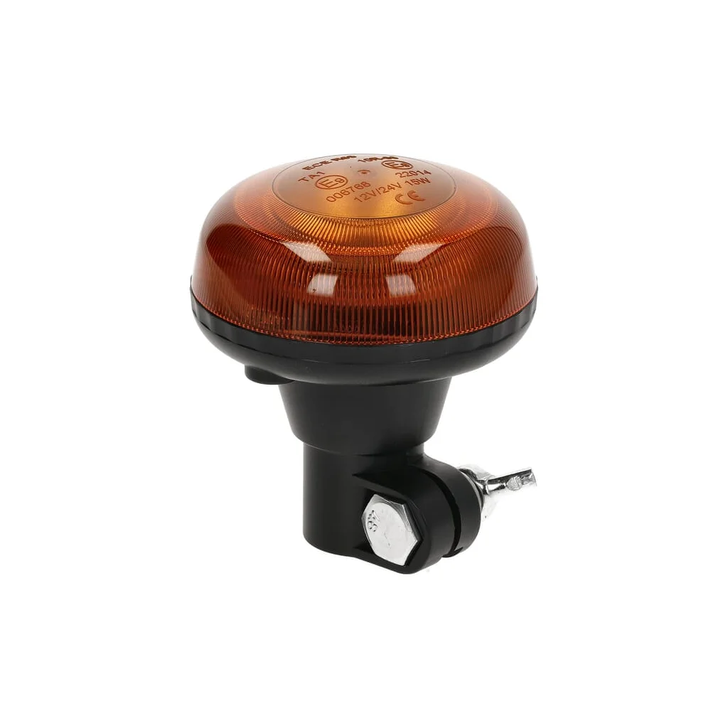 Girofar LED, profil redus, 15W, 12-24V, chihlimbar, Ø 86mm x97mm LA20093