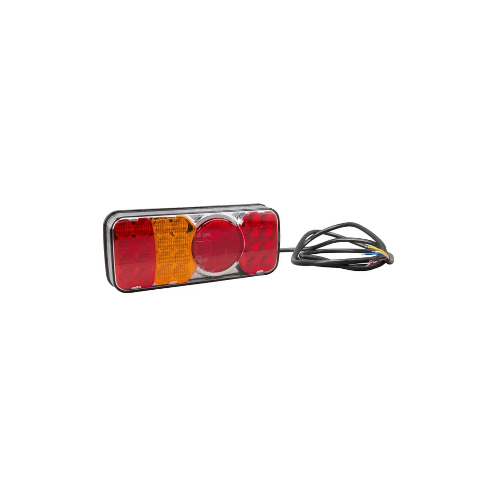 Lampă spate multifuncțională LED stânga dreptunghiulară 12-24V 200,5x85x40mm LA40035