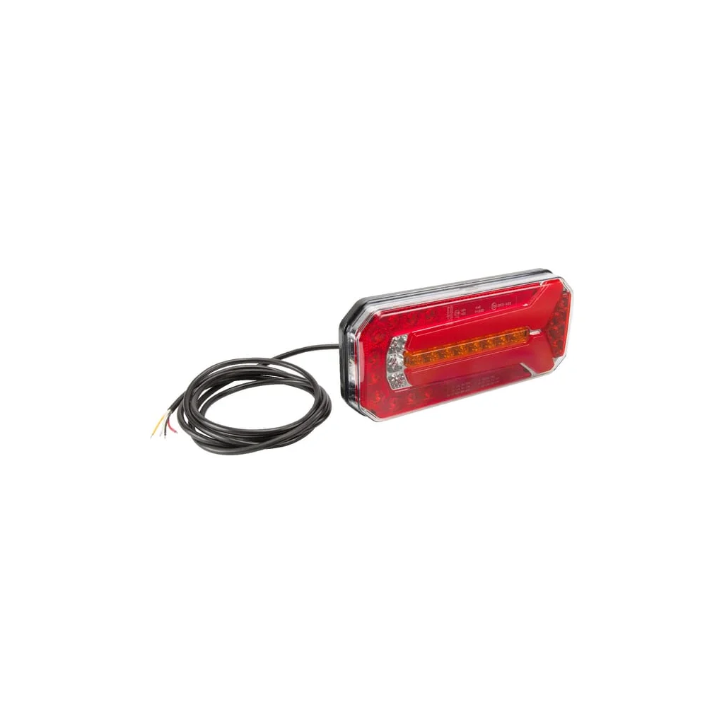 Lampă spate multifuncțională LED dreptunghiulară 12-24V 236x104x61,5mm LA40053