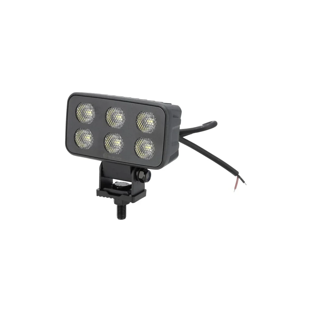Lampă de lucru LED, 60W, 4630lm, dreptunghiulară, 12/24V, albă, 115x65x47mm mufă Deutsch, flux, 12 LED-uri LA10834
