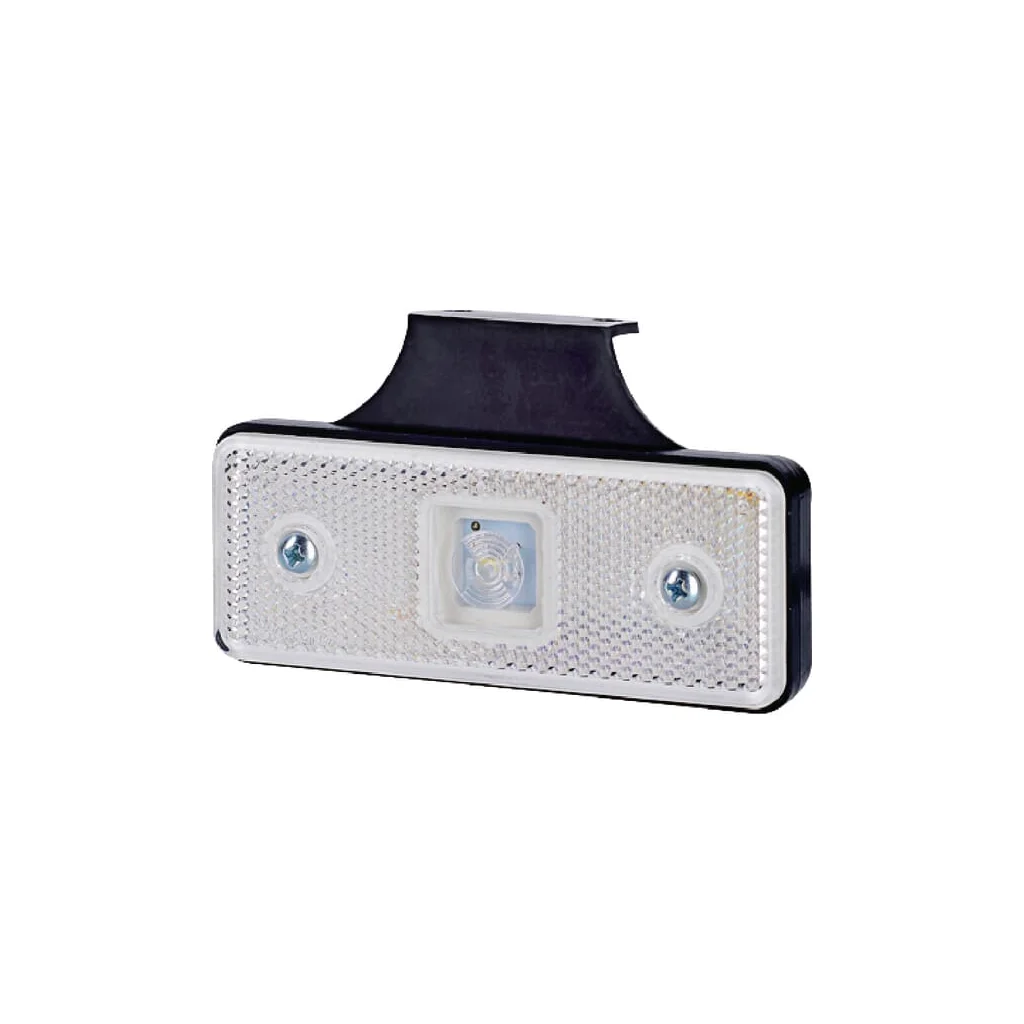 Lampă de semnalizare LED, 0,4/0,7W, dreptunghiulară, 12/24V, alb, 112x45x17mm, 1 LED, gopart LA35050
