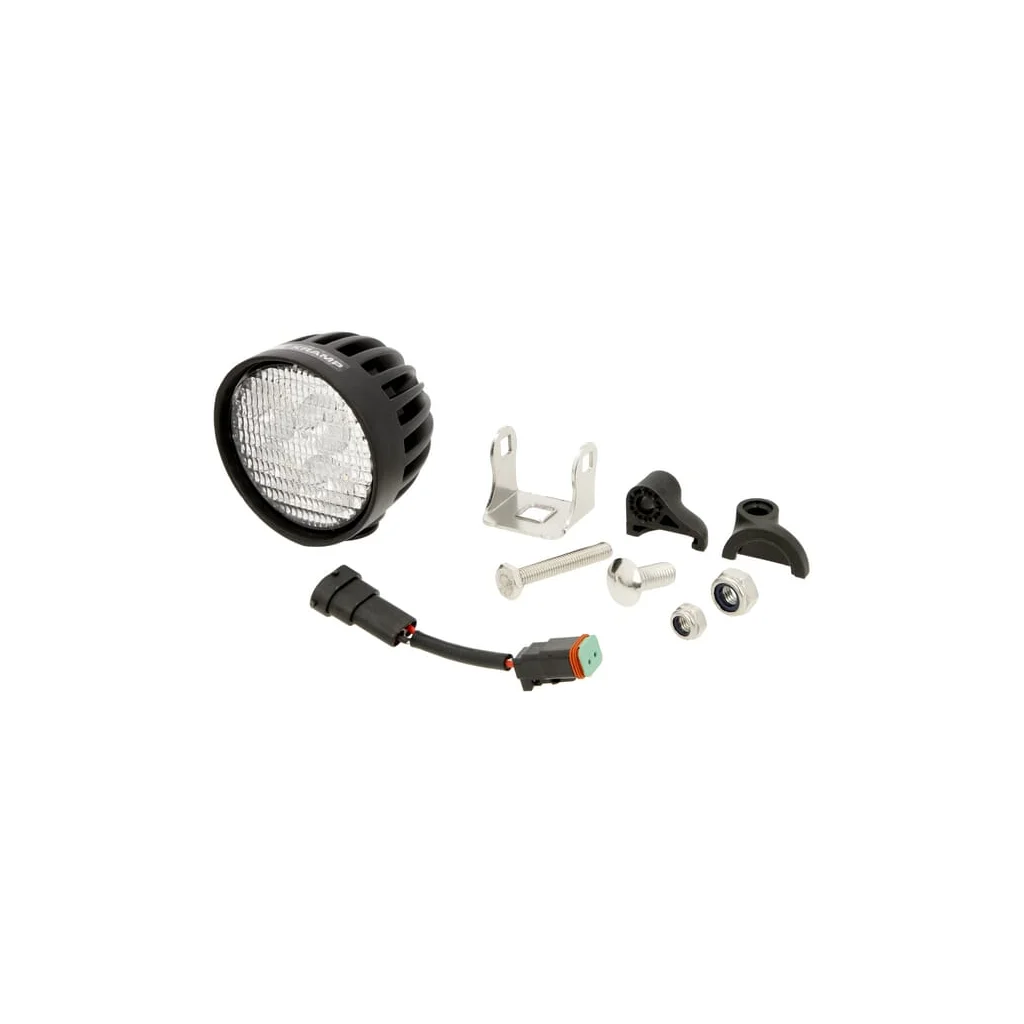 Lampă de lucru LED 40W 4000lm rotundă albă 10/30V 84x126x71,8mm mufă AMP 4 LED-uri 360° LA10551