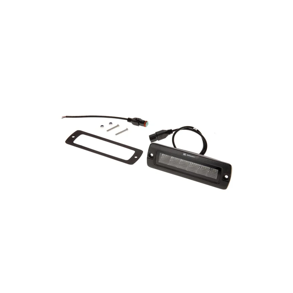 Lampă de lucru indirectă cu LED-uri, 30W, 2880lm, dreptunghiulară, 12/24V, albă, 157x49.7x60mm mufă Deutsch, flux, 6 LED-uri LA1