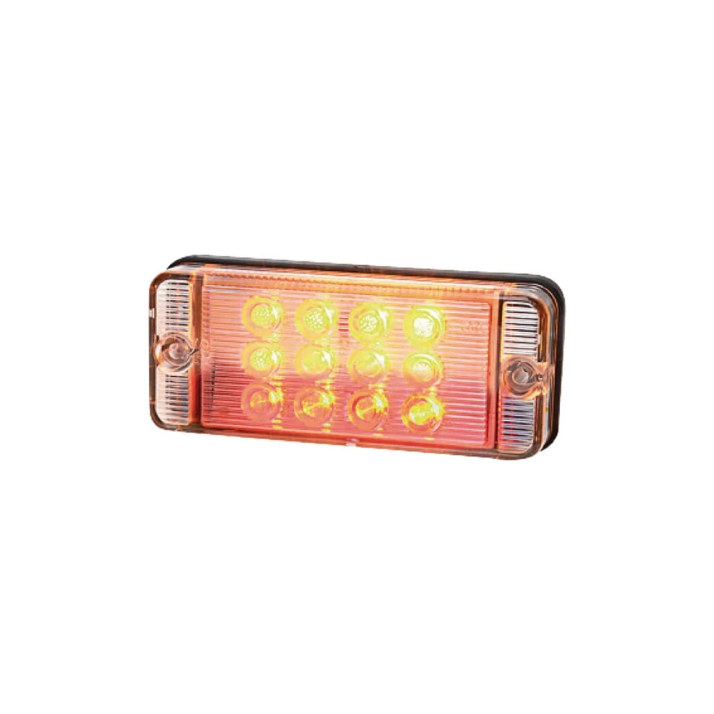 Lampă spate multifuncțională LED dreptunghiulară 12-24V 107,4x46,7x23mm 5 poli LA40010