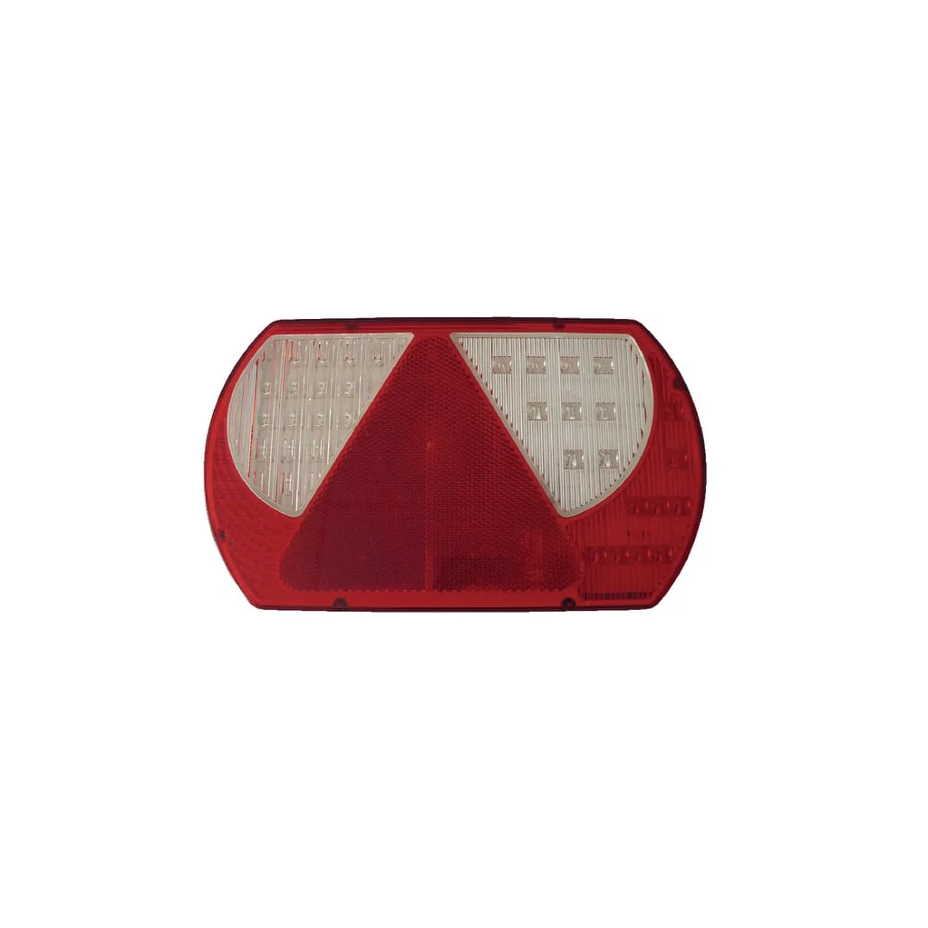 Lumină spate dreapta LED, 9/10.3W, rectangulară, 12/24V, alb/negru/galben/roșu/maro, prindere cu șuruburi, 237x29x140mm, 47 LED