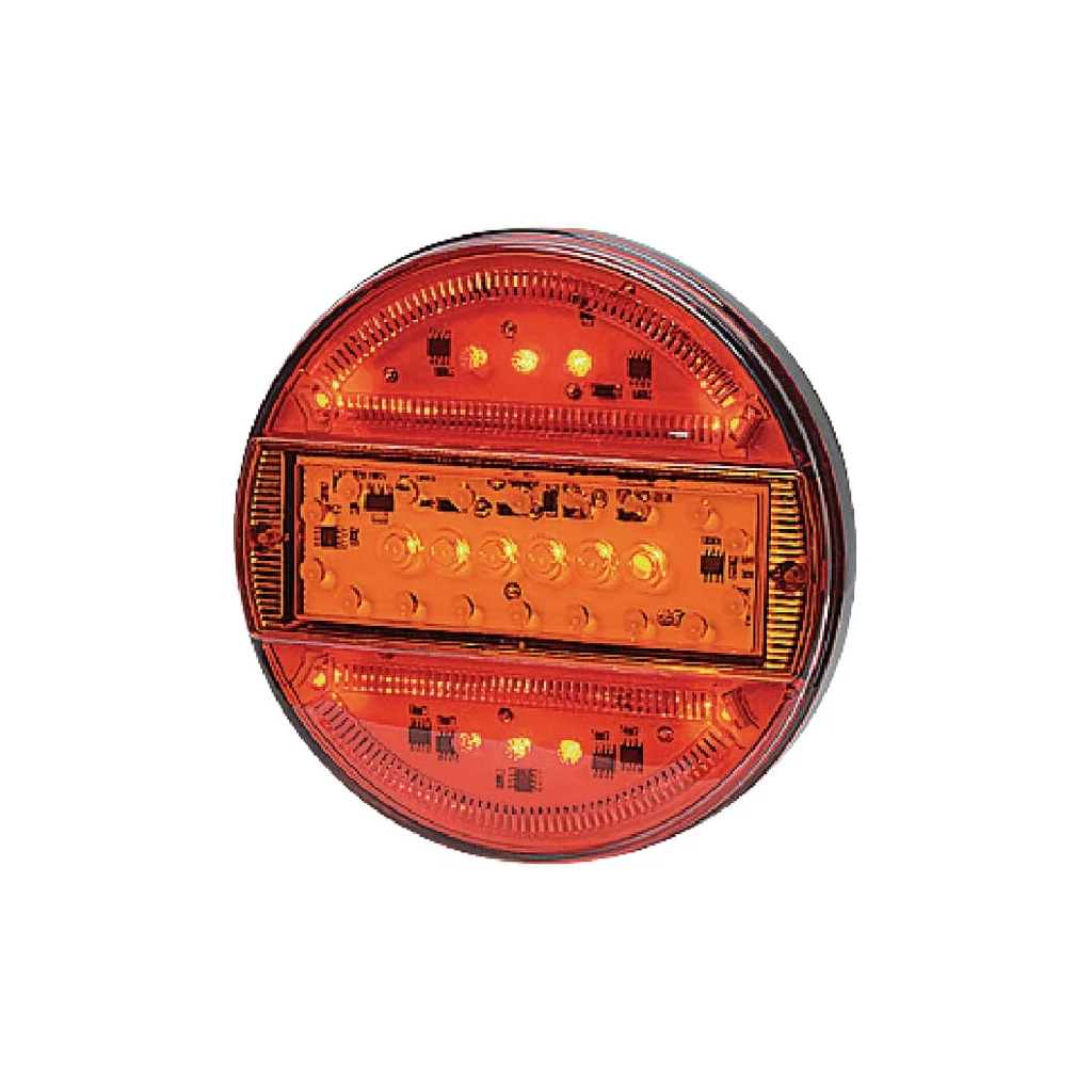 Lampă spate multifuncțională LED rotundă 12-24V diametru 140mm 5 poli LA40012