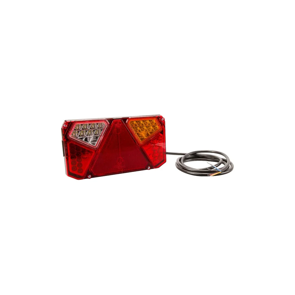 Lampă spate multifuncțională LED dreapta dreptunghiulară 12-24V 242x134x36,5mm LA40005