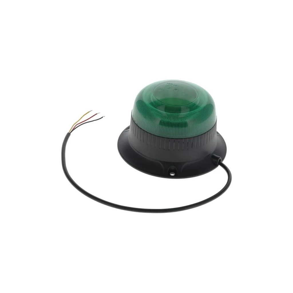 Far LED, profil redus, 15W, 12-24V, verde, cu șuruburi, Ø 86mm x67mm LA20094G