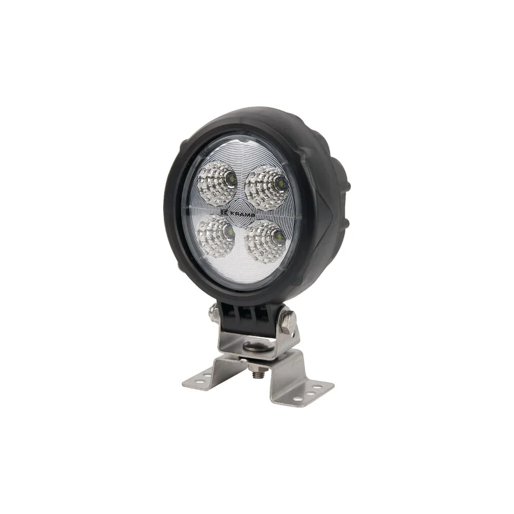 Lampă de lucru LED 18W 1500lm rotundă 10/30V diametru 117mm mufă Deutsch tip flood 4 LED-uri LA10017