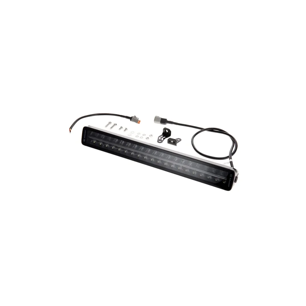 Lampă de lucru LED tip bară, 200W, 16800lm, dreptunghiulară, 12/24V, alb/portocaliu, 561x70x67mm mufă Deutsch, combo, drept, 40