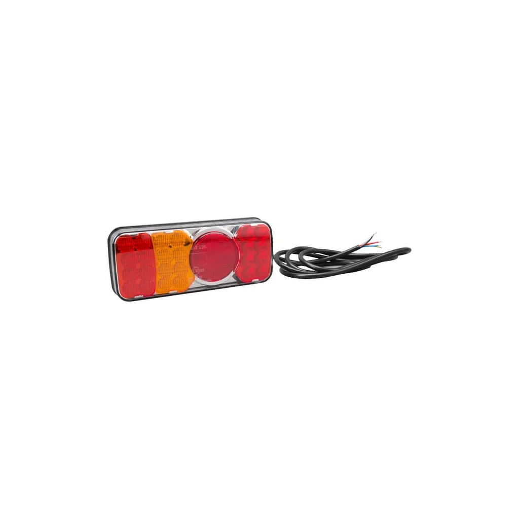 Lampă spate multifuncțională LED stânga dreptunghiulară 12-24V 200,5x85x40mm LA40033
