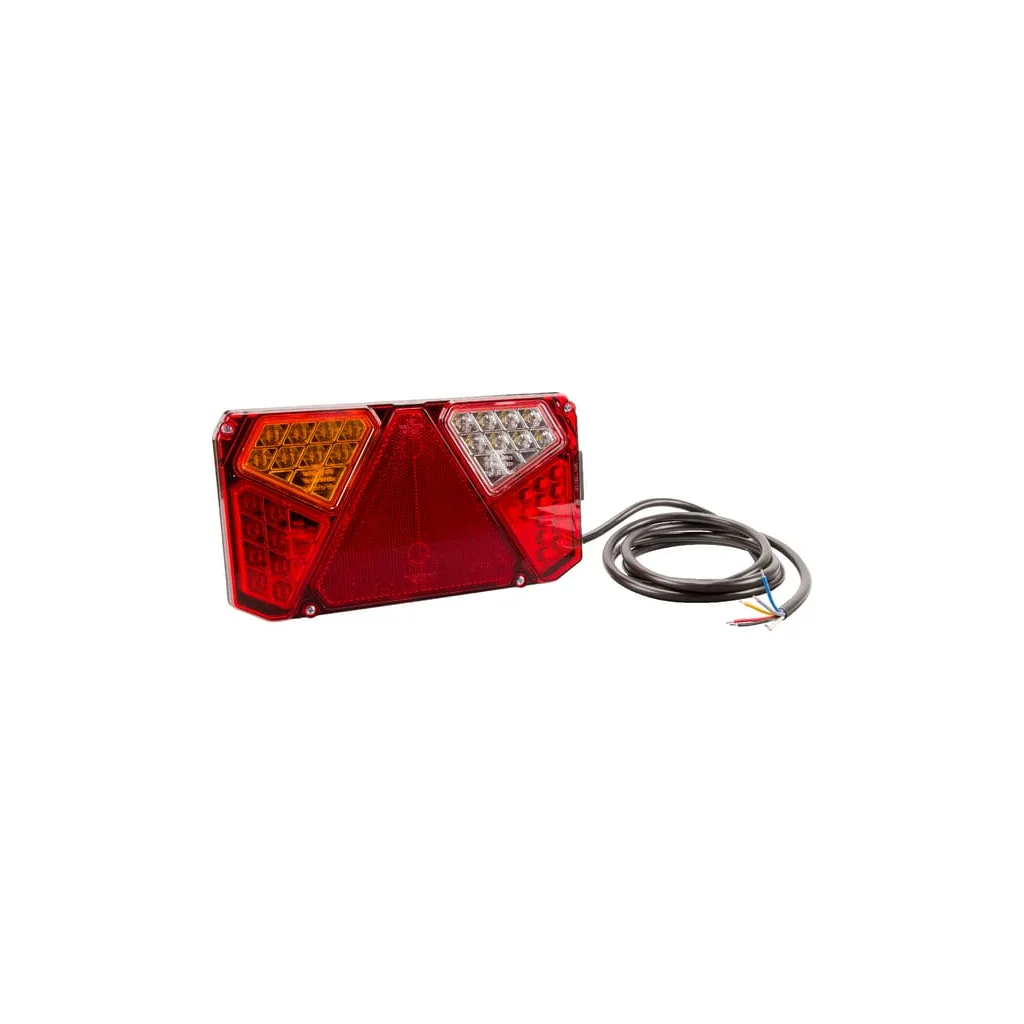 Lampă spate multifuncțională LED stânga dreptunghiulară 12-24V 242x134x36,5mm LA40007