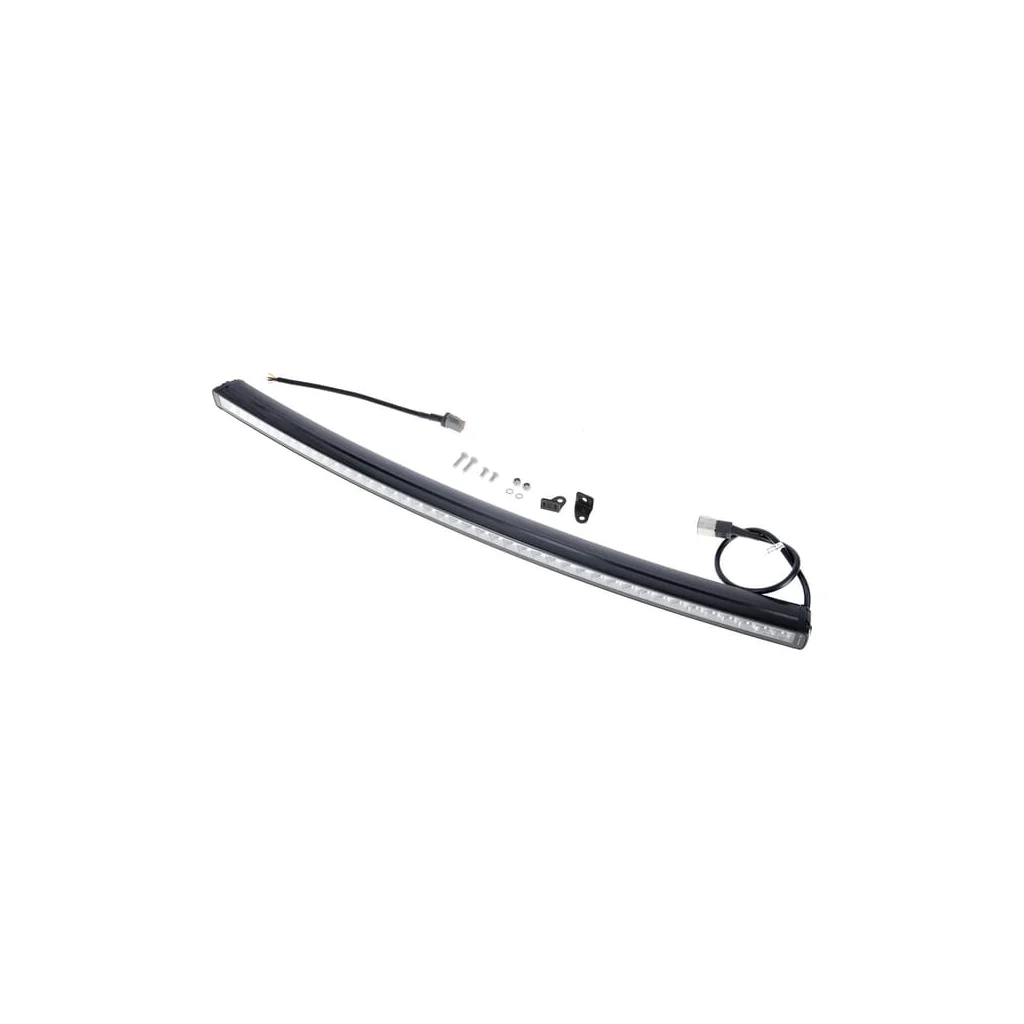 Lampă de lucru LED tip bară, 210W, 17640lm, dreptunghiulară, 12/24V, alb/portocaliu, 1007.1x40x54.4mm mufă Deutsch, combo, curba