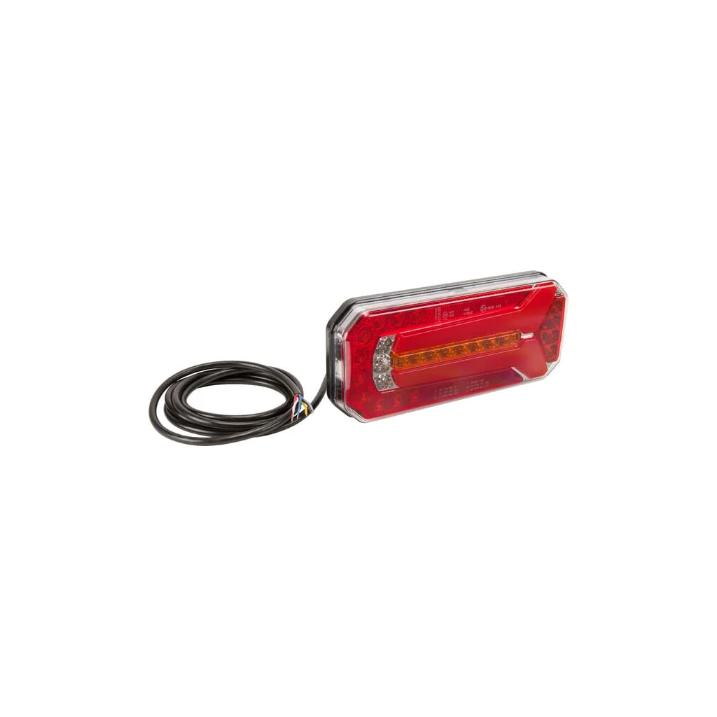 Lampă spate multifuncțională LED dreptunghiulară 12-24V 236x104x61,5mm LA40051