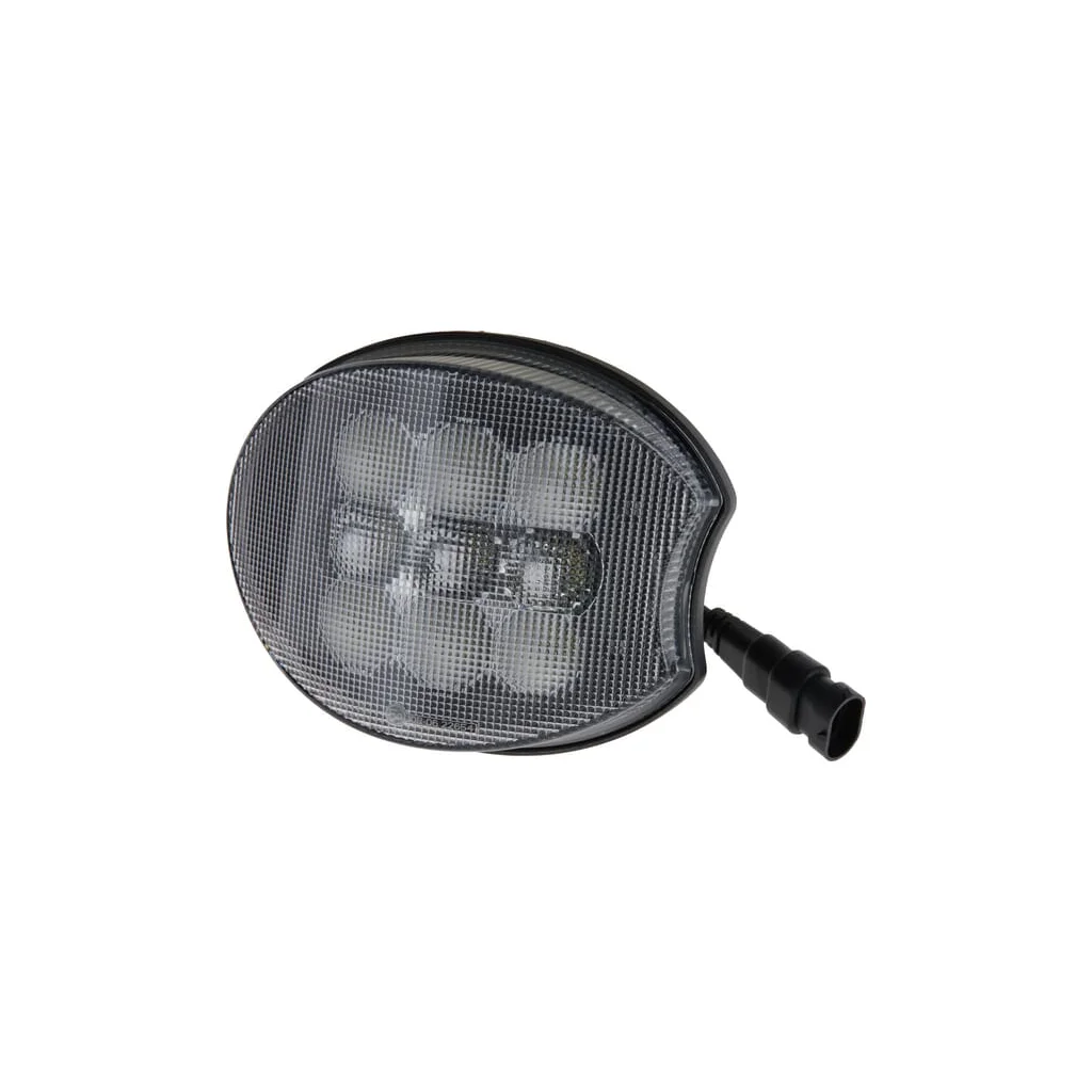 Lampă de lucru LED de colț, dreapta, 45W 4500lm, 160x127x67mm, ramă neagră, mufă H9, combinată, potrivită pentru John Deere LA10