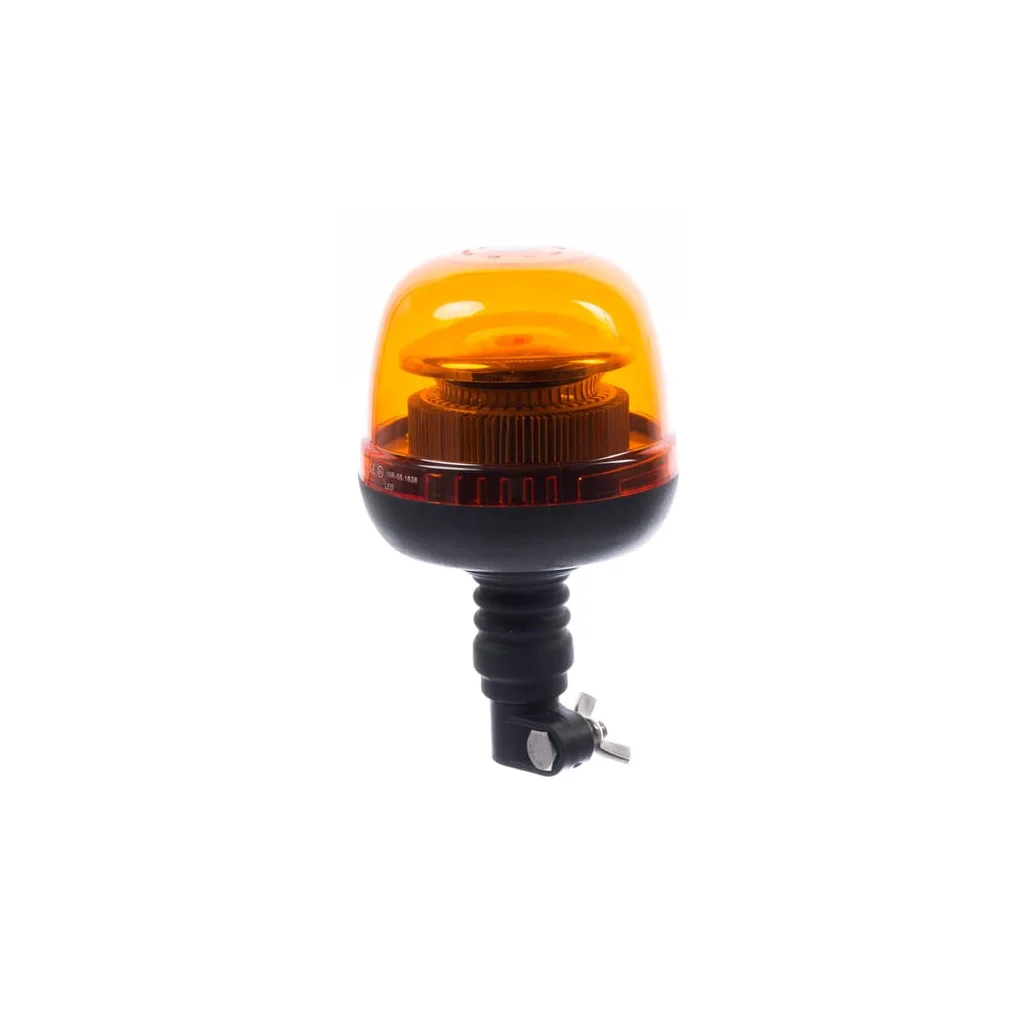 Girofar de avertizare LED 24W 12-24V galben montaj pe stâlp flexibil diametru 128x215mm LA20020