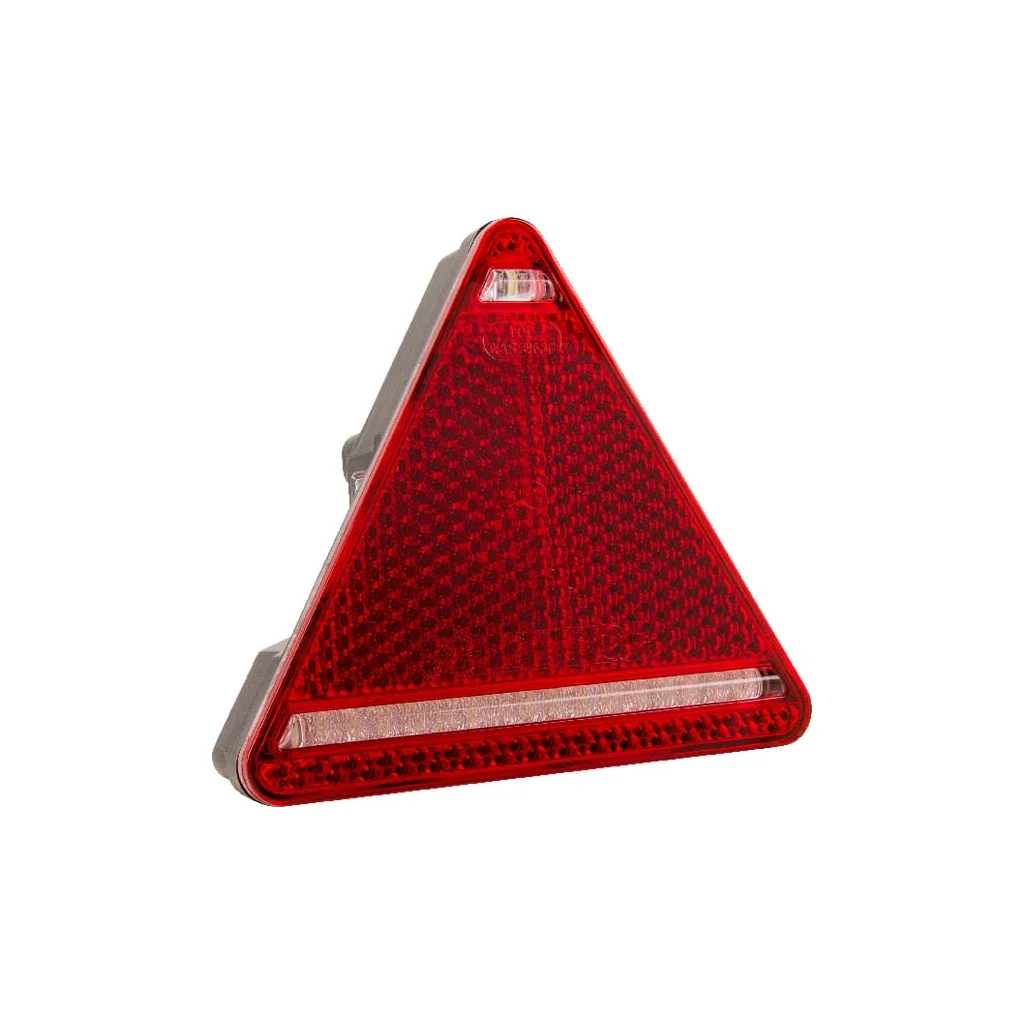 Lampă spate multifuncțională LED dreapta triunghiulară 12-24V 163x144x38,8mm 5 poli LA40050