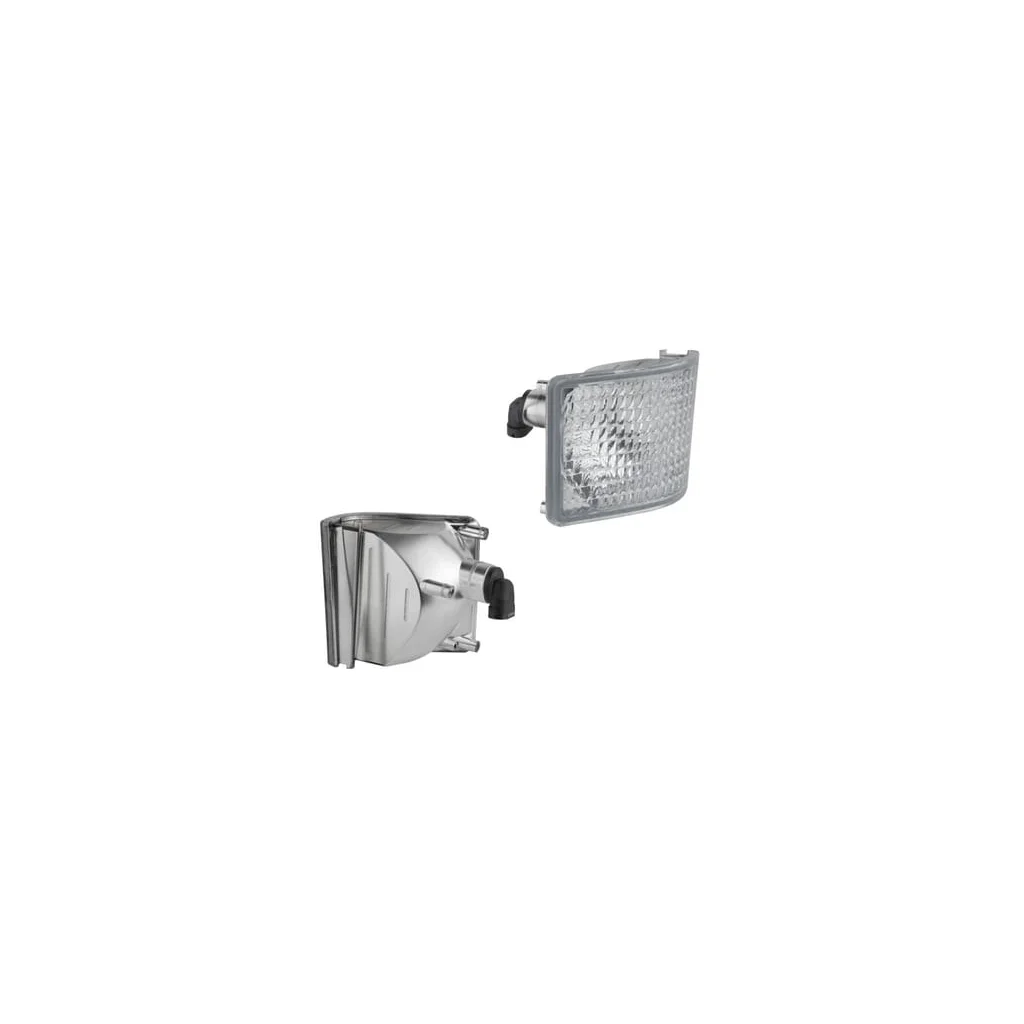 Lumină de lucru halogen colț, dreapta, 12V, 50W, pătrată, albă, 98x110x111mm, mufă PGJ13, Wesem LPRE56651