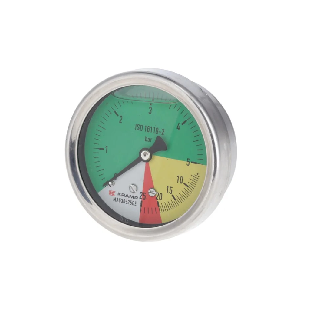 Manometru diametru 63mm 0-5-20-25 1/4" BSP conexiune spate MA630525BE