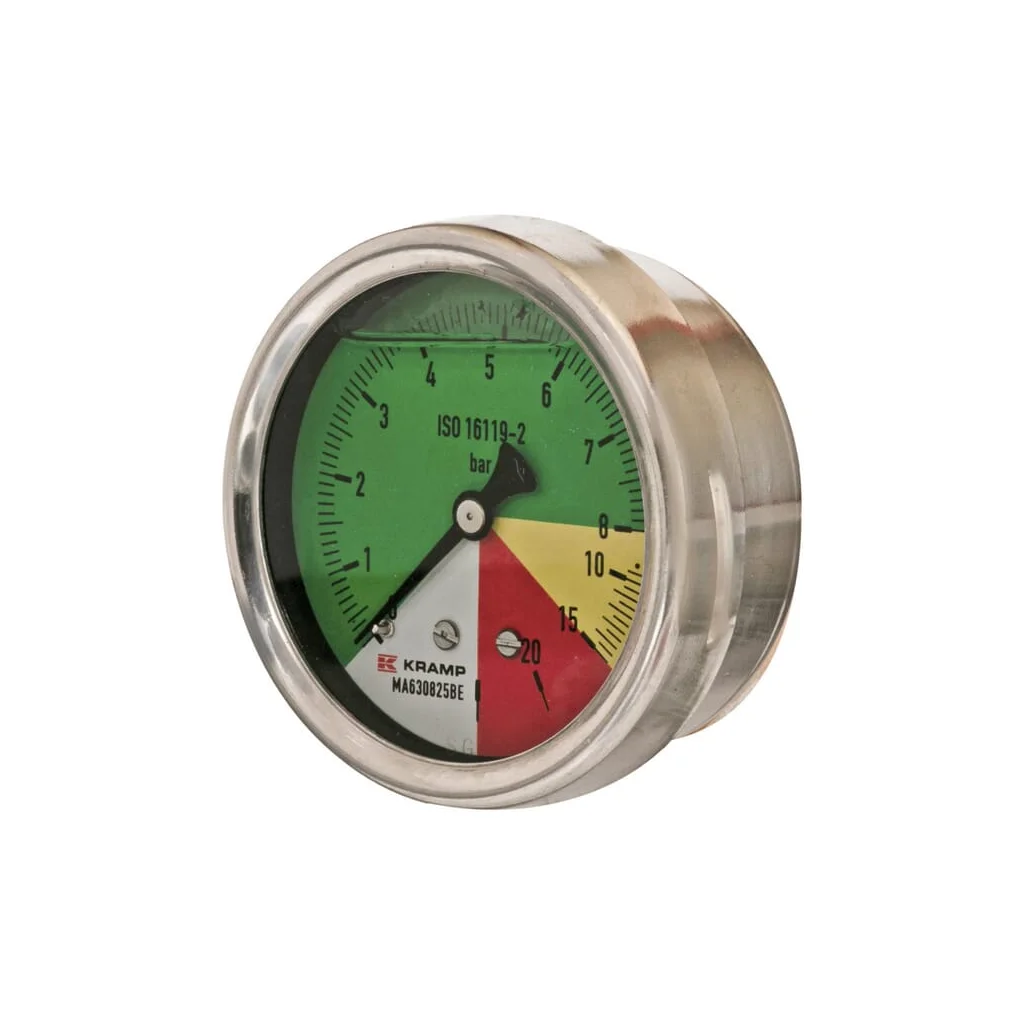 Manometru diametru 63mm 0-8-15-25 1/4" BSP conexiune spate MA630825BE