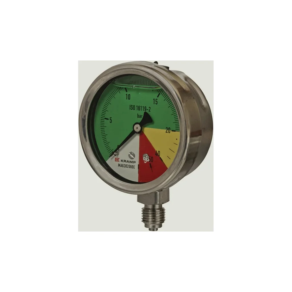 Manometru diametru 63mm 0-20-40-60 1/4" BSP conexiune inferioară MA632060E