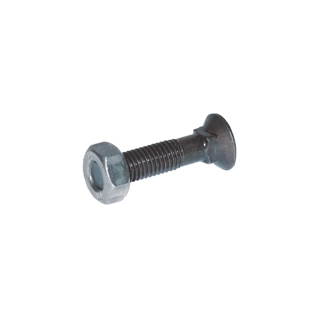 Șurub plug cu gât pătrat și piuliță M10x65mm VK grupa 8.8 1065VK